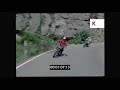 1960s Spain, Motorcyclists Riding Along Mountain Road, Bikers, 35mm