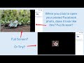 How to SEND AND POST FULL Size Photos on Facebook?