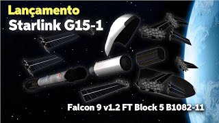 LANÇAMENTO DO FOGUETE FALCON 9 / STARLINK 15-1