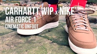 Carhartt WIP x NIke Air Force 1 Cinematic On-foot Look