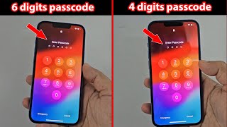 How to change to 4 digit passcode on iphone 13 /14 /12/ 11 /15