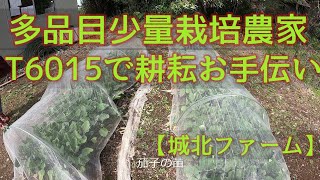 多品目少量栽培農家T6015で耕耘作業手伝いました。【城北ファーム】2021day20