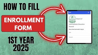 How to fill Karachi Board 1st year enrollment form 2025 || Step-by-step guide