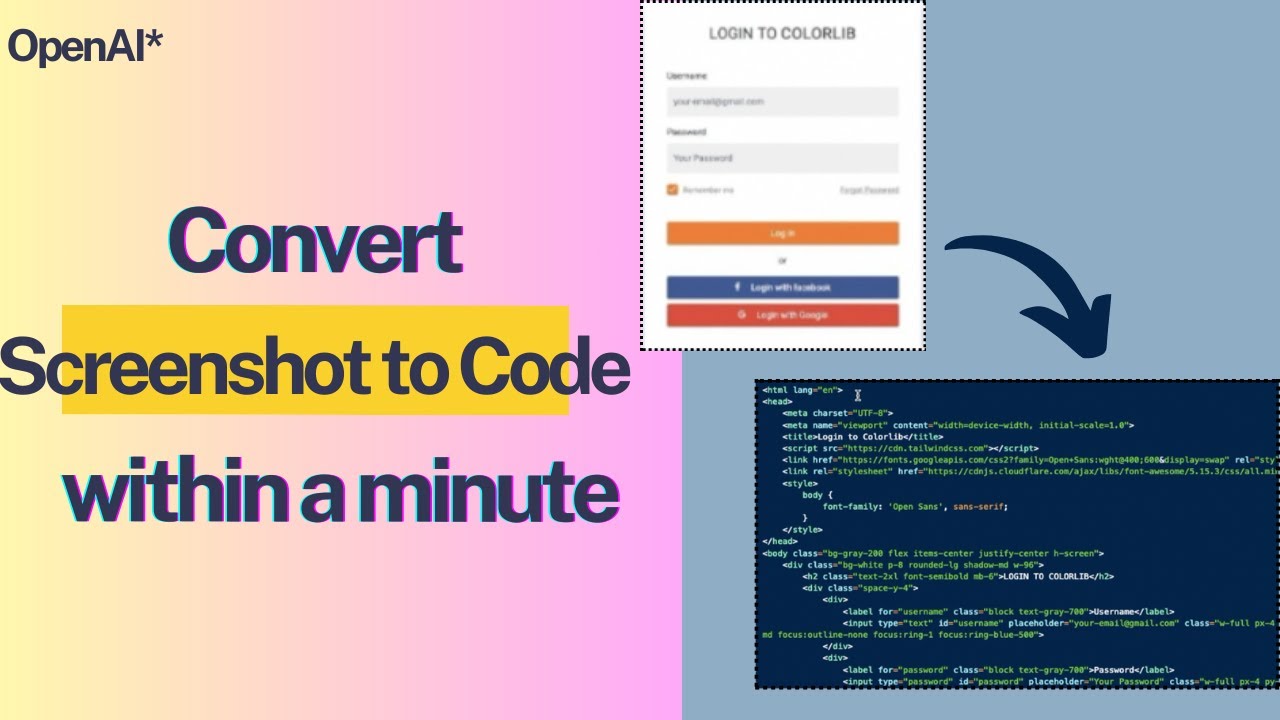Convert Screenshot To Code Within A Minute A Step By Step Tutorial Convert Screenshot To Code Within A Minute A Step By Step Tutorial