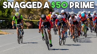 Snagged a $50 prime (Raceday Cycling Vlog)