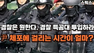 경찰은 원한다. 경찰 특공대 투입하라! 윤석열 체포에 걸리는 시간이 얼마라고?