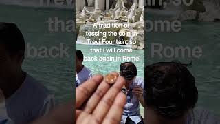 Trevi Fountain Coin Tossing, Rome Italy | #trending #rome #roma #italy #italia #trevifountain