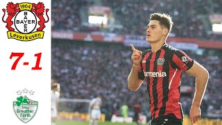 Bayer Leverkusen Vs Greuther Furth 7-1 Extended Highlights & All Goals 2021