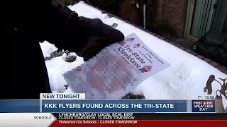 KKK flyers found across the Tri-State