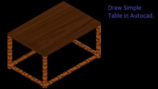 AutoCAD 3D Table Woodworking Design Tutorial