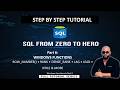 SQL Window Functions Explained (Part 6) – RANK, LAG, LEAD, NTILE, Analytics SQL