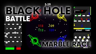Black Hole Battle - Algodoo Marble Race