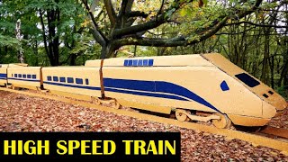 How to Make a Cardboard High-Speed Train (HTS) / DIY Railway