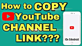 HOW TO COPY YOUTUBE CHANNEL LINK / URL 2020