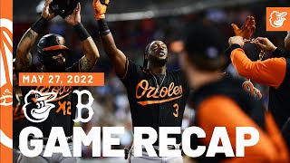 Orioles vs. Red Sox Game Recap (5/27/22) | Baltimore Orioles