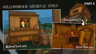 Medieval Custom Furniture Speedbuilds | Willowbrook Part 3 | Welcome To Bloxburg