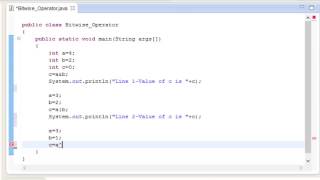 Java Programming Tutorial-13- Bitwise Operators Program
