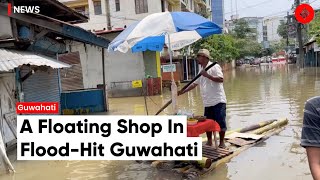 This Man Started A 'Floating Shop' in Flood-Hit Guwahati