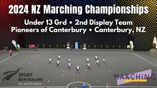 Pioneers of Canterbury | Under 13s | 2nd Display Team | 2024 NZ Marching Championships