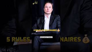 5 rules of BILLIONAIRES 🔥~ Elon musk Status #shorts #billionaire #motivation #quotes #sigmarule