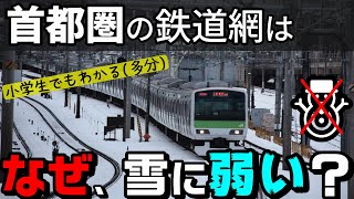 なぜ首都圏の鉄道網は雪に弱いのか？ 小学生でもわかるように解説