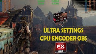 FX 8300 Stock vs 4.2Ghz OC (RX 470 4GB Asus Mining) | Middle-earth:Shadow of Mordor