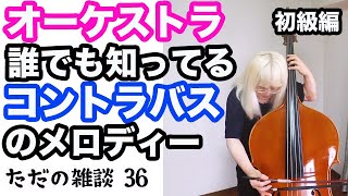 （36）オーケストラ 誰でも知ってるコントラバスのメロディー【初級編】 〜ただの雑談