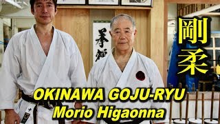 An incredible Karate Master in Okinawa, Morio Higaonna.