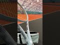 testing a new racket wilson shift tennis