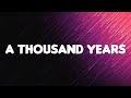 James Arthur - A Thousand Years (Lyrics)