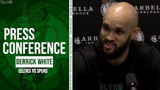 Derrick White on Getting ALL STAR CHANTS During Celtics Win vs Spurs | Postgame Interview 12/31/23