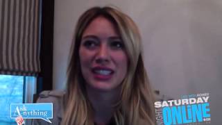 Hilary Duff Answers Fan Questions On Ask Anything Chat w/ Romeo, SNOL ​​​ - AskAnythingChat