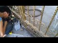 chain sliding gate motor installation from giant alarm system