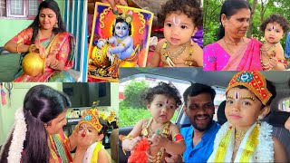 🔥Krishnar வந்துட்டாரு....😍😍/Krishna makeup/baby Krishna/Krishna jayanthi special/jasvika media