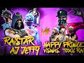 💥😍Raistar x Aj Jeffy Vs HappyPrince,ToxicRai😱🔥||🤗2 Vs 4 Clash Between Brothers🥵🔥||Garena-Free Fire