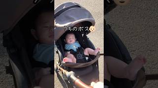 ベビーカーの乗り方がすごい赤ちゃん#子育て#赤ちゃん#生後4ヶ月#baby #babyboy #ベビーカー #赤ちゃんのいる生活