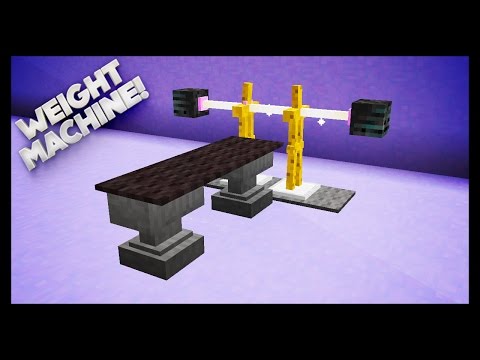 Minecraft - How To Make A Weights Machine Minecraft - How To Make A Weights Machine