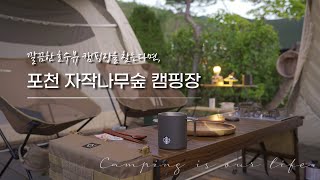 [V-LOG] 포천 청계호수 자작나무숲 캠핑 1박 / 요토플러스 70d / 3번 데크사이트 / 신상 캠핑장 후기 / 헬리녹스 체어원 추천