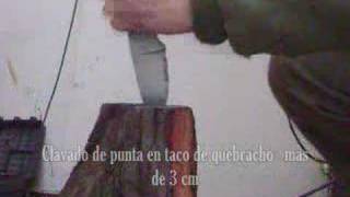 blade test - prueba  hoja de cuchillo