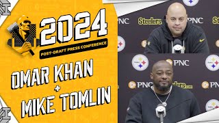 GM Omar Khan, Coach Mike Tomlin wrap up the 2024 NFL Draft | Pittsburgh Steelers