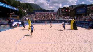 Schalk/Saxton vs Hyden/Bourne (Round 2) GSTAAD MAJOR 2015