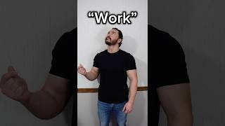Learn ASL “Work” #asl #americansignlanguage #deaf #hardofhearing #education #english #learn #work