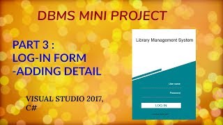 DBMS Mini Project tutorial - Part3| Making your Log in form attractive😉