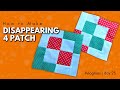 Making 2 Disappearing 4 Patch Quilt Block At Once | Christmas Sample Quilt | Vlogmas Day 23 #vlogmas