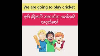 English Class Lesson 01 - Going to -යමක් කරන්නයි යන්නේ