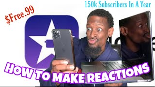 HOW TO MAKE REACTION VIDEOS AT NO COST‼️ | Using ONLY iMovie, iPhone, iPad, MacBook (FOR FREE!!)