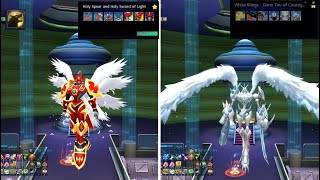 Gallantmon CM Awaken VS Omegamon Merciful Mode. Digimon Masters Online.