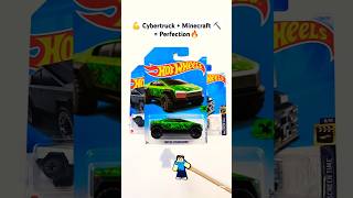 Cybertruck meets Minecraft Hot Wheels #hotwheels #matchboxcars #tesla #cybertruck #minecraft #ai