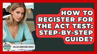 How To Register For The ACT Test: Step-by-Step Guide? - College Admissions Insider