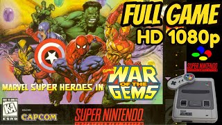 Marvel Super Heroes In War of the Gems (SNES) Longplay/Walkthrough HD 1080p NO COMMENTARY